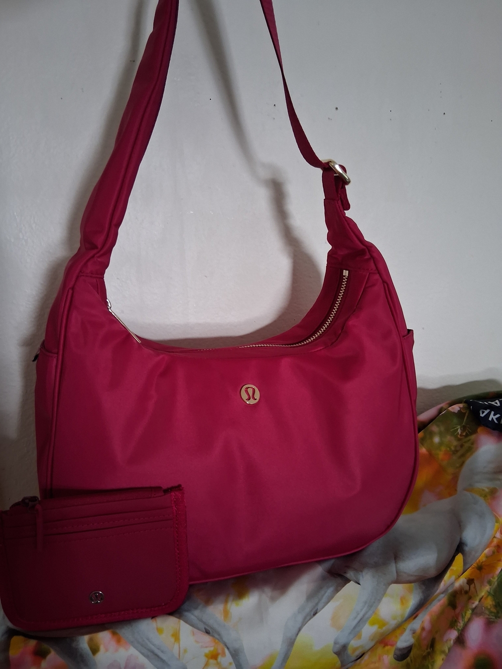 lululemon athletica Women's Crimson Shoulder Bag with Coin Pouch